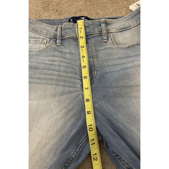 HOLLISTER High Rise Super Skinny Stretch Light Denim Jeans Size 7R 28 X30 NEW - Picture 2 of 4